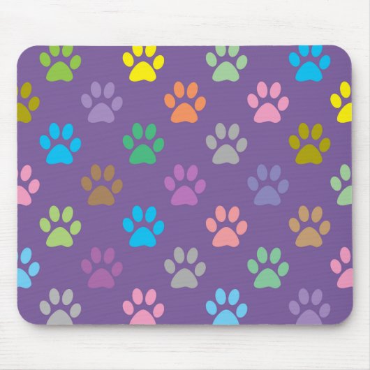 pawカラフル印刷パターン マウスパッド (正面)