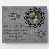 Pawプリントと写真 フォトプラーク (正面)