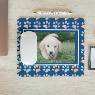 Pawプリントと写真 マウスパッド