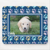 Pawプリントと写真 マウスパッド (正面)