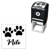 Pawプリントと名前をカスタムする セルフインキングスタンプ (インサイチュ)
