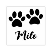 Pawプリントと名前をカスタムする セルフインキングスタンプ (デザイン)