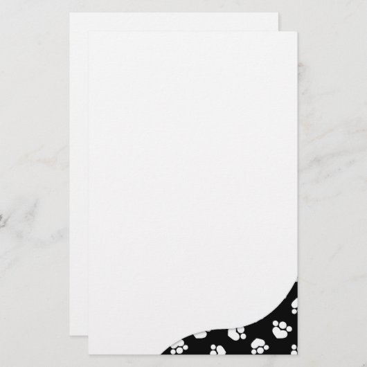 PawプリントサプライズTuxedo 便箋 (正面/裏面)