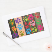 Pawプリントシール 長方形シール (封筒)