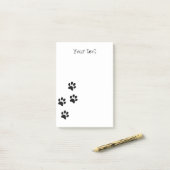 Pawプリントテンプレート, カスタマイズ ポストイット (デスク上)