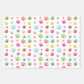 Pawプリントデザインラッピング紙セット ラッピングペーパーシート (正面2)