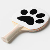 Pawプリントパターンカスタムかわいい白黒2023 卓球ラケット (正面アングル)