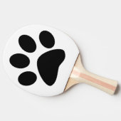 Pawプリントパターンカスタムかわいい白黒2023 卓球ラケット (横)