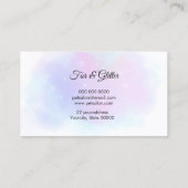 pawプリントロイヤリティカードペットグルーミング 名刺 (裏面)