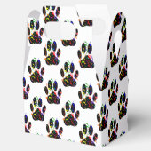 Pawプリント紙吹雪およびパーティーストリーマーパターン フェイバーボックス (オープン)