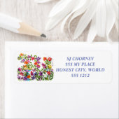 PAWプリント鳥風呂差出人住所ラベル ラベル (インサイチュ)