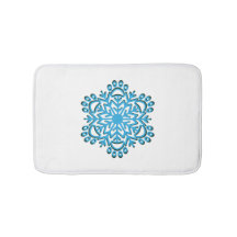 Paw印刷の冬のスノーフレーク