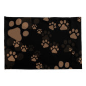 Paw印刷パターン 枕カバー (裏面-右)