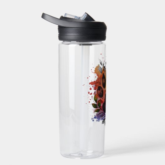 Paw印刷ボーホウォーター色 ウォーターボトル (右面)