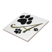 Paw印刷モノグラムタイル タイル (側面)
