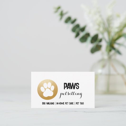 Paw印刷名刺 名刺 (スタンド正面)