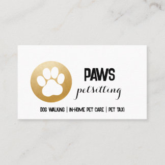 Paw印刷名刺 名刺