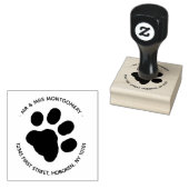 paw印刷差出人住所スタンプ ラバースタンプ (押印)