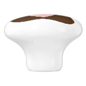 Paw印刷(ハート) セラミックノブ (側面)