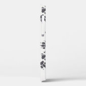 Paw足跡:犬のモノクロシームレス。 Case-Mate iPhoneケース (裏面 / 左)