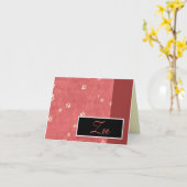 Paw：ノートカードを名前で印刷 カード (黄色い花)