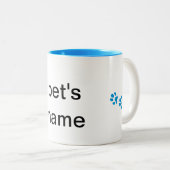 Paw パーソナライズされた print mug 2020 ツートーンマグカップ (正面右)