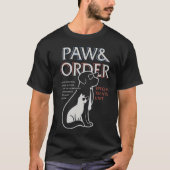Paw and Order Special Treetsユニット練習犬と Tシャツ (正面)