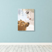 Paw and Pulse II – Animal and Human Bond キャンバスプリント (インサイチュ (ウッドフロア))