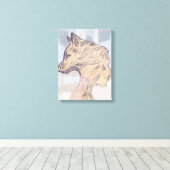 Paw and Still II – Silent Companionship キャンバスプリント (インサイチュ (ウッドフロア))