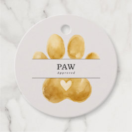 Paw Approved | ベージュ ブラック ゴールド ハンドメイド トリート フェイバータグ
