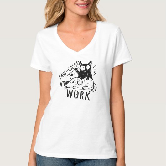 Paw-casso at Work Tシャツ (正面)