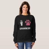 Paw Dog Groomer Dog Grooming I Love Grooming Dogs スウェットシャツ (正面フル)
