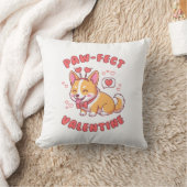 Paw-Fect Valentine - Corgi Dog Valentine Gift クッション (ブランケット)