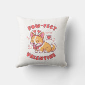 Paw-Fect Valentine - Corgi Dog Valentine Gift クッション (裏面)