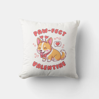 Paw-Fect Valentine - Corgi Dog Valentine Gift クッション