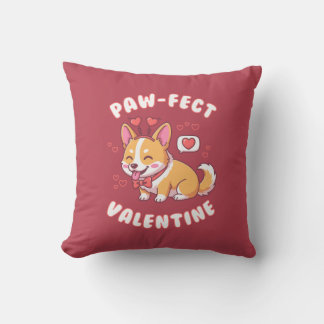 Paw-Fect Valentine - Corgi Dog Valentine Gift クッション