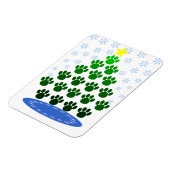Paw Here Premium Magnet "Paw Prints Christmas Tree マグネット (左側)