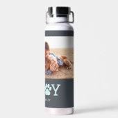 Paw Joy編集可能カラーウォーターボトル ウォーターボトル (背面)