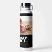 Paw Joy編集可能カラーウォーターボトル ウォーターボトル (背面)