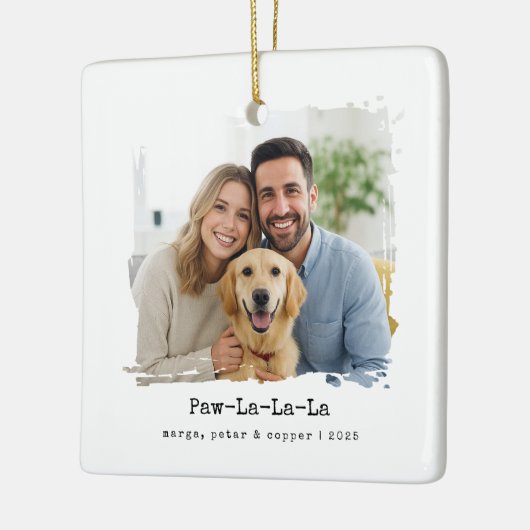 Paw-La-La-La – Pet & Family Photo Ornament セラミックオーナメント (左)