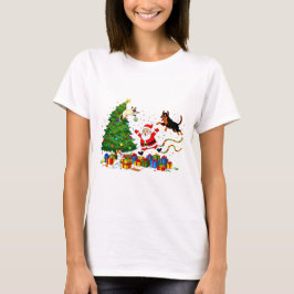 PAW-LIDAY PANIC!サンタとペットの大騒ぎTシャツ Tシャツ