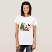 PAW-LIDAY PANIC！サンタとペットの大騒ぎTシャツ Tシャツ (正面フル)