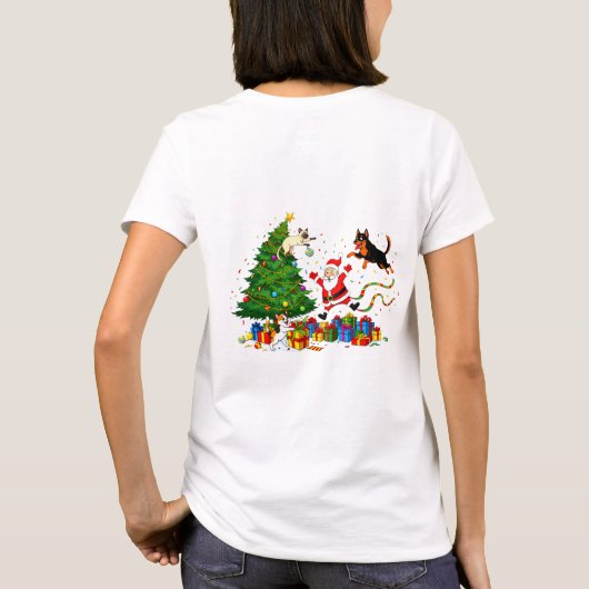 PAW-LIDAY PANIC! Santa’s Furry Mayhem T-Shirt Tシャツ (裏面)