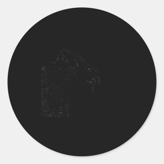 Paw On The Back Sarcastic Saying Design Funny Cat  ラウンドシール (正面)