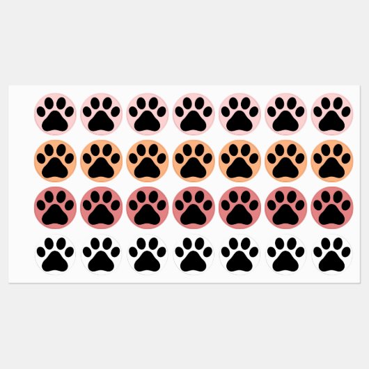 Paw Pads Iron-on Labels ラベル (シート)