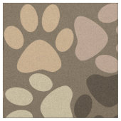 Paw Printデザイン ファブリック (クローズアップ)