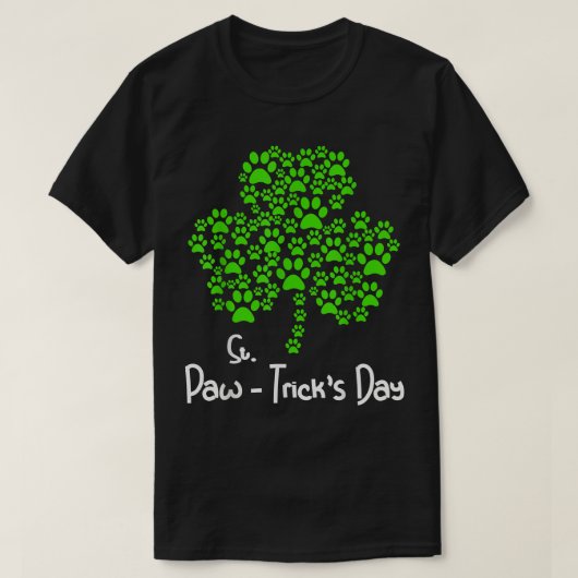 Paw Print犬のオーナーLover St Tシャツ (デザイン正面)