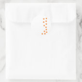 paw print – 自分の名前または犬種を追加する ラウンドシール (バッグ)