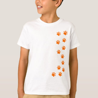 paw print – 自分の名前または犬種を追加する tシャツ