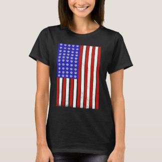 Paw Print American Flag Tシャツ